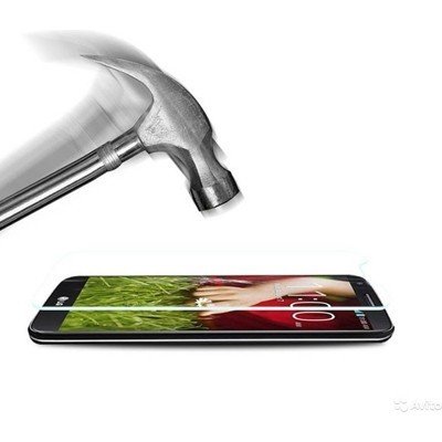 Защитное стекло для Nokia Lumia 435 (противоударное) - фото